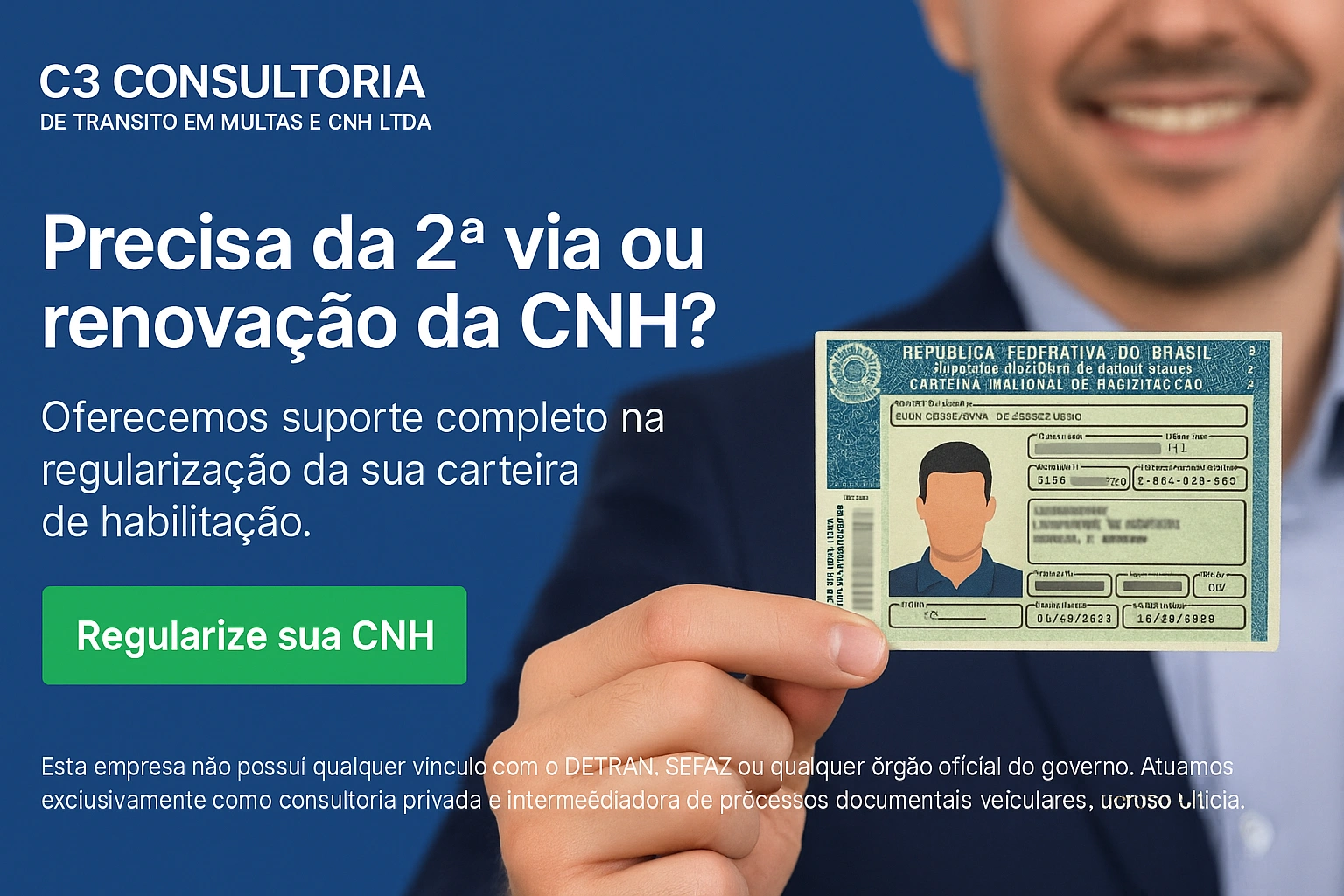 Assessoria privada para documentação de CNH